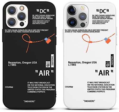 [2 Stück] Handyhülle für Apple iPhone 15 Hülle 6,1 Kreative Zeichnungen-Design Muster Sportschuhe Marke with Dünn Matt Weich Silikon Hülle Stoßfest Kratzfest Schutzhülle für iPhone 15 Hüllen