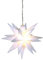 LED Stern 3D weiß D:10 cm zum Hängen oder Stellen - Deko Weihnachten, Adventsdeko, Hänger Advent, Weihnachtsstern, Lichterkette