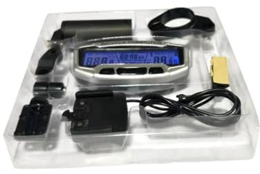 Kisangel Tachometer Mit Hintergrundbeleuchtung Für Fahrräder Digitaler Fahrrad-tacho Mit Uhr Durchschnittsgeschwindigkeit Kilometerzähler Und Höchstgeschwindigkeit Kompakt Und Leicht Für Tr
