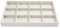Papten Schmucktablett stapelbar aus Sackleinen, Schmuckaufbewahrung Schublade Schmuckeinsatz Organizer 12 Fächer Schmuck Display für Armband (Beige)