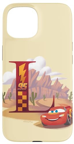 iPhone 15 Disney & Pixar Alphabet Monogram Letter L Lightning McQueen Case