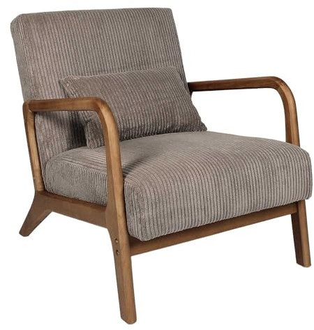 HOME DECO FACTORY, HD0348, Cotele Scott Taupe Wohnzimmersessel, Weichheit, Möbel, Sitz, Sofa und Sessel, 64,5 x 75 x 83,5 cm, Sitzhöhe 43 cm, Taupe