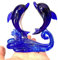YUANGUIHUI Kristall Delphin Figur Glas Hand Geblasen Delphin Meer Tier Skulptur Aquarium Ornament Hause Tisch Dekor