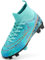 PiDaGlobal Scarpe da Calcio Bambini e Ragazzi Tacchetti da Professionali attività all'aperto Scarpe per Competizioni e Allenamento Scarpe da Calcetto per Adolescenti 38EU Turchese