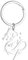 PLCPDM Porte-clés dragon chinois pour sac à dos, porte-monnaie, voiture, fête de mariage, décoration créative pour femme, Argenté.