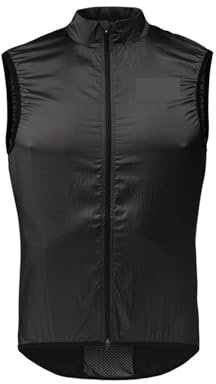YGLEEULI Fahrradweste Herren Rennrad Ultradünne Winddichte Weste Outdoor Sports Running Cycling Weste(Black,XXL)