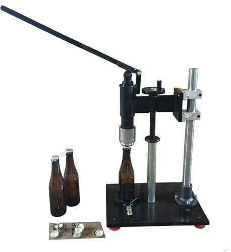 XDTKJDZ Machine À Sceller Les Bouteilles De Bière, Capsuleuse Manuelle, Capsules De Bouteilles Rondes De 27 Mm, Levier pour Brassage À Domicile, Bière Maison Et Boissons Gazeuses