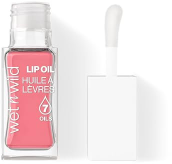 Wet n Wild Getöntes Lip Oil, Pflegendes & Nicht-Klebriges Rosa Lipgloss Mit 7 Natürlichen Ölen, Leichte Formel Für Spiegelähnlichen Glanzeffekt, Farbton Fuzzy Pillow