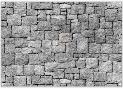 Luminora 7x5ft Rustic Gray Brick Wall Photography Backdrop