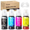 Acaves Sublimation Ink Refilled Bottles 400ML Compatible for ET2400 ET2720 ET2760 ET2750 ET4800 ET-2800 ET-2803 ET-2850 Inkjet Printers Heat Press Transfer on Mugs T-Shirts, 4 Pack