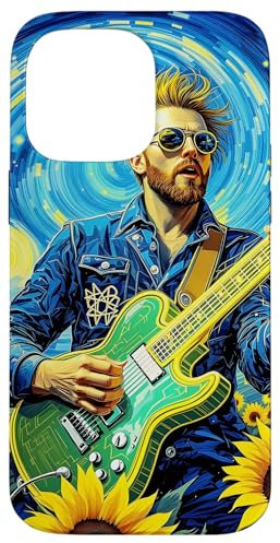 Fantasy Guitar Van Gogh Case for iPhone 14 Pro Max
