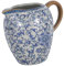 TOPPERFUN Pichet Porcelaine Bleu Et Blanc Pour Café Et Thé Crémier Élégant Avec Poignée Pour Latte Art Et Sauces Utilisation à Domicile Et Restaurant