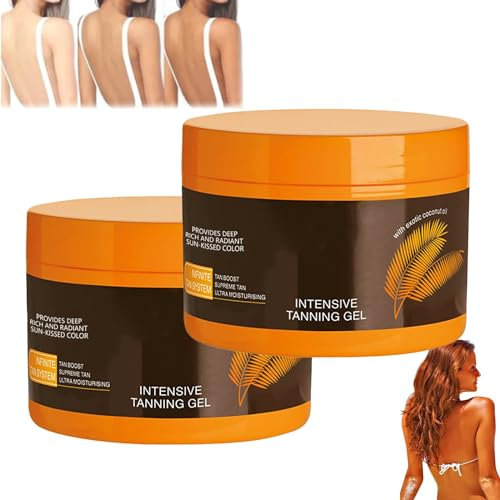 Seymal Luxus Intensiv Bräunungsgel, Tanning Gel, Intensiv-Bräunungsgel, Shine Brown Bräunungsbeschleuniger Sonnencreme, Schnelle Bräunung Selbstbräuner Gel Für Gesicht Und Körper(2pcs)