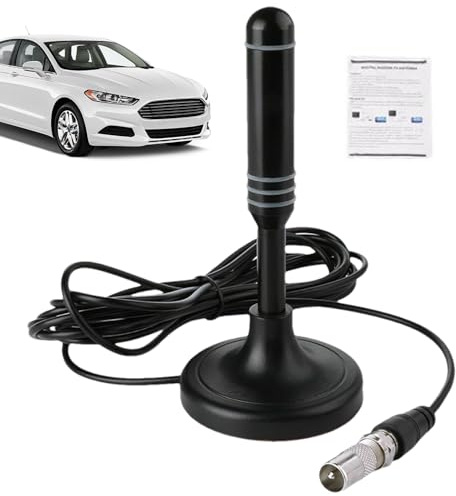 Antenna Indoor For Smart TV, Long Range Reception In-door Digital Aerial, Portable 4K FULL HD In.door Digital Television Antenna, Anti-Interference Aerial, Enhances Visual Experience