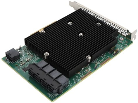 Wakects Scheda HBA LSI SAS 9300 16I, Controller SAS PCIe 3.0 a 16 Porte 12Gb/s con connettività di Archiviazione Ad Alte Prestazioni per VMware FreeBSD