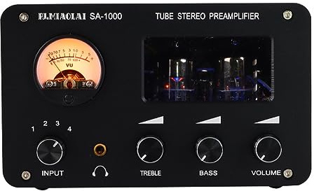 Gosera SA-1000 Preamplificatore Valvolare Audiophile Amplificatore HiFi Amplificatori per Cuffie AC100-240V Spina Europea