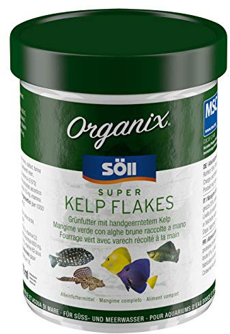 Söll Organix Super Kelp Flakes - Süß- und Meerwasser Zierfischfutter, 270 ml