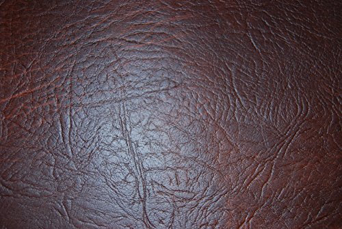 TheFabricTrade Premium Vinyl Faux Leather, Leatherette Upholstery Fabric (Chestnut)