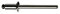 irsa24 25 STK. Blindnieten Nieten Edelstahl A2/A2 Senkkopf (4.0 x 08 mm)