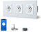 BSEED Prise Murale Connectée, Prise Electrique Intelligente Compatible avec Alexa/Google Home/Tuya APP, Contrôle Vocal, Prises de courant Wifi 16 Amp 240V 86 * 228mm Blanc (Ligne Neutre Requise)
