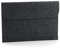 BagBase Laptop Tablet Filz Tasche bis 15,6 Rip-Strip™ Verschluss 41,5 x 28cm bis A4 (Dunkelgrau)
