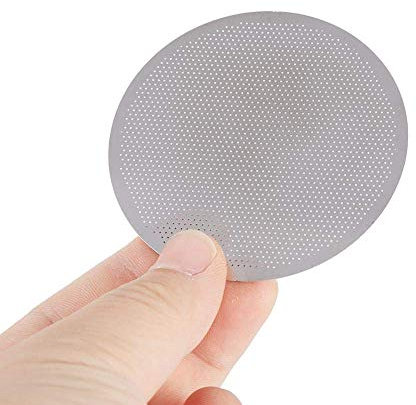 Diyeeni Kaffeefilter für Aeropress Kaffeemaschine, 60mm Edelstahl Kaffee Sieb Teefilter Wiederverwendbarer Metallfilter Mehrwegfilter, Leicht zu Reinigen
