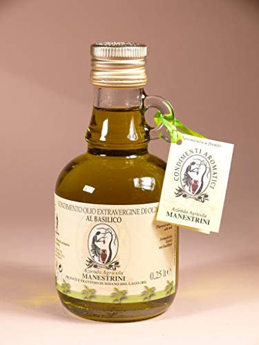 Olio evo aromatizzato al limone, prodotto dal Frantoio Manestrini. 6 bt x 0,25 l. Condimento al limone a base di olio extravergine di oliva 0,250 lt. Ottimo su pesce o carni grigliate ed insalate