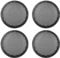 X AUTOHAUX 4pcs 6 Car Plastic Audio Speaker Cover Mesh Grill Guard Black