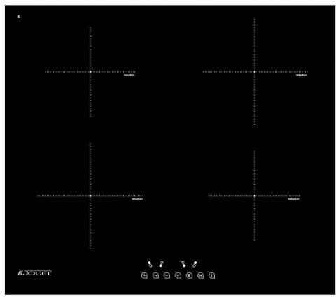 PLACA INDUCCIÓN Jocel JP4EI002075, 4 fuegos, 60 CM, 7000W