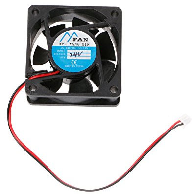 Ocobudbxw 60mm × 60mm × 25mm DC 12V 24V 2-Pin Cooler Brushless PC CPU Case Ventola di Raffreddamento 6025