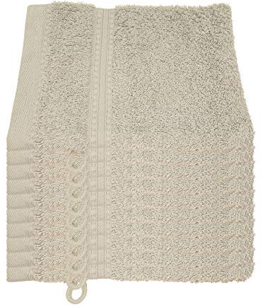 Julie Julsen® Bio Waschhandschuh-Set, 10 Waschhandschuhe in 32 Farben erhältlich weich und saugstark Silber 15x21 cm