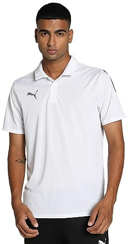 PUMA Herren Teamliga Sideline Polo Shirt , Weiß , XL