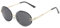 WQZYY&ASDCD Sonnenbrille Herren Damen Kleine Ovale Frauen Brillen Damen Farbverlauf Ozean Farbe Weiblich Outdoor Street-Black