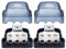 Recoil DB13P 3 Way Power Distribution Block, 1 X 0/2/4 Gauge in / 3 X 4/8 Gauge Out Power Distribution Ground Distributor Block for Car Audio Amplifier Splitter 2 Pack