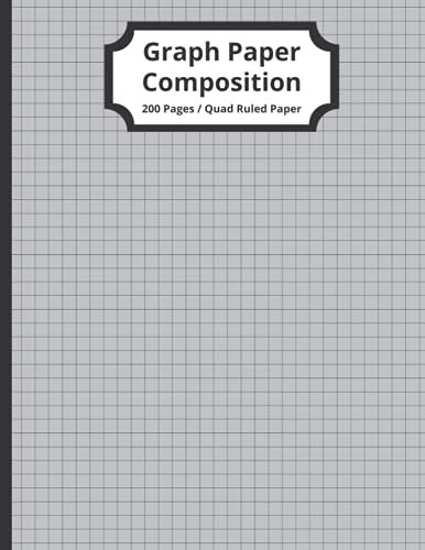 Graph Paper Composition Notebook: Grid Paper Notebook, Quad Ruled, 200 Sheets (Large, 8.5 x 11) (Graph Paper Notebooks)