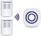 Alarma de Seguridad, HommyFine Inalámbrico Timbre de Alarma para la Puerta con Sensor de Movimiento PIR Infrarrojo Detector de Timbre del Sensor