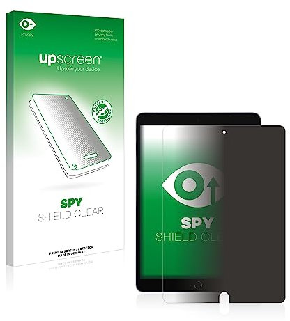 upscreen Anti-Spy Blickschutzfolie für Apple iPad 10.2 2021 (9. Gen.) Made in Germany, Privacy Displayschutz-Folie [Blaulichtfilter]