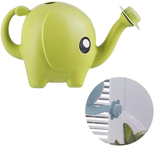 MASINIES Elefanten-Gießkanne, leichte Wassersprühflasche, Gießflasche, Haushalt, Blume, Gießtopf, Neuheit Tier-Bewässerungskessel für Gartenpflanzen, Blume (grün)