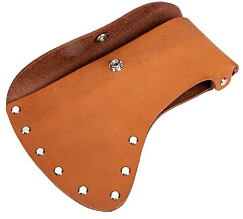 YARNOW Metal Head Cover Portable Professional Hatchet Cover Protection Guard Gardening Axes Accessories Light Brown Hatchet Sleeve Cover