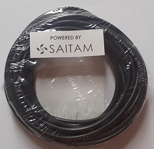 Câble H05VV-F Tuyau 3G2,5 mm 50 m (Noir)