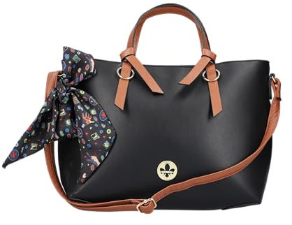 Rieker Damen H1507 Shopper, Schwarz