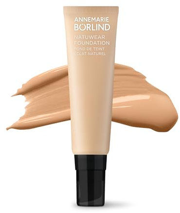 ANNEMARIE BÖRLIND Naturwear Foundation Almond (30 ml) - Conceals Unevenness, Dark Circles, Redness and Pigment Spots, Vegan