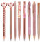 Molain Rose Gold Ballpoint Pens, 8Pcs 1.0mm Retractable Gel Pen Black Ink Writing Pen for School Office Stationery Supply