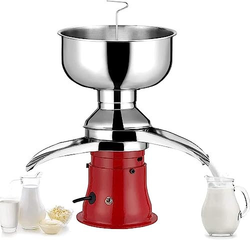 separador de leche Separador de leche multifuncional, máquina desnatadora eléctrica, separador centrífugo de leche profesional ajustable, for uso doméstico en granjas lecheras ( Color : Red , Size : 2
