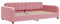 vidaXL Tagesbett, Gästebett 2-in-1, Sofabett Schlafsofa für Schlafzimmer Wohnzimmer, Bettsofa Sofa, Modernes Design, Rosa 90x200cm Samt