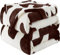 HOZY Kuscheldecke Flauschig Decke Fleecedecke - Kuscheldecke 220x240cm, Brown Cow, XXL Fleecedecke Sofa Decken,Warm Wohndecke Couchdecke Hundedecke Sofadecke flauschig, Sofa überwurfdecke
