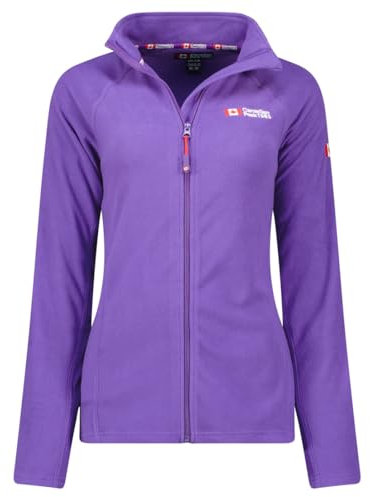 Canadian Peak Tugeak FZ Lady - Polaire Fine Femme Chaude Fermeture Zip - Veste Automne Hiver Printemps Chaud Femmes - Longues Manches Vetement Pull Fourrure Doux Confort (Violet M)