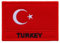 Graphic Dust Aufnäher mit Türkei-Flagge, bestickt, zum Aufbügeln