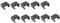 MAGICLULU 10st Sofa-möbelclip Sofa Schnitt Terrassensofa-Clip Draußen Befestigungsclips Sofa-anschlüsse Gartenmöbel-Clip Sofa-verbindungsklemmen Verbinder Rattan Plastik