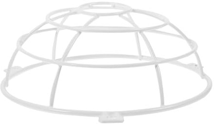 Sosoport Supports couvercle du détecteur de fumée cage de protection de tête vsp blanc Protection pour tête de sprinkler Détecteur de métaux écusson de gicleurs d'incendie petit Grille